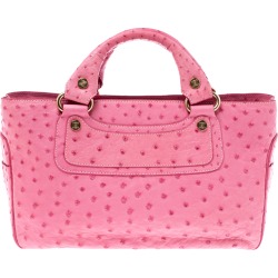 Celine Pink Ostrich Boogie Tote