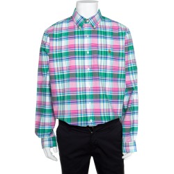 Ralph Lauren Multicolor Checked Cotton Logo Embroidered Button Down Shirt XL