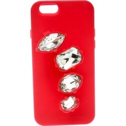 Stella McCartney Red Rubber Crystal Four Finger Ring iPhone 6 Case