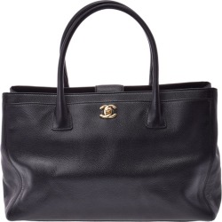 Chanel Black Caviar Leather Executive Tote Bag