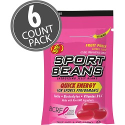 Sport Beans® Jelly Beans Fruit Punch 6-Count Pack