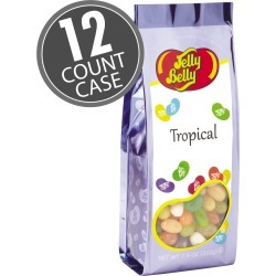 Tropical Mix Jelly Beans - 7.5 oz Gift Bags - 12-Count Case