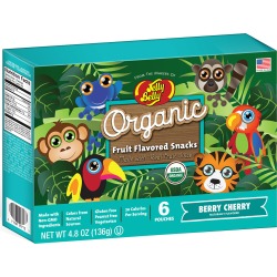 Organic Fruit Flavored Snacks - Rainforest Animals Berry Cherry - 4.8 oz Box