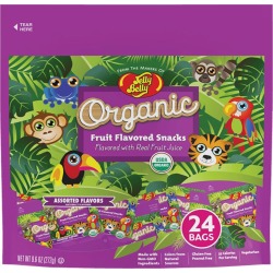 Jelly Belly Organic Fruit Snacks Fun Pack 9.6 oz bag