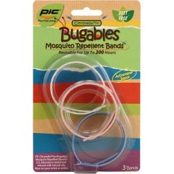 Pic Bugables Citronella Mosquito Repellent Band 3-pack