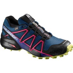 Salomon Women's Speedcross 4 GTX Trail Running Shoes Poseidon/Lime