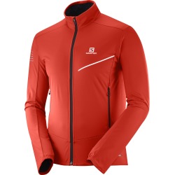 Salomon Men's RS Pro Ski Jacket, Fiery Red/Black