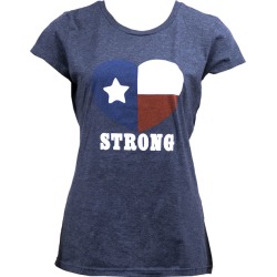 Women's Texas Strong Heart T Shirt