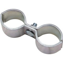 National Hardware 2 in. L Zinc-Plated Silver Steel Gate Pipe Clamp 1 pk