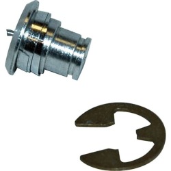 Barton Kramer Silver Aluminum Large Rivet And E Ring 1/4 in. W 3 pk