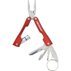 Hillman Metal Red Multi-Tool High End Accessories Key Ring
