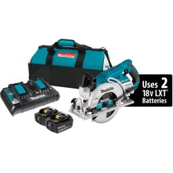 Makita X2 LXT 7-1/4 in. 18 volt Cordless Brushless Rear Handle Circular Saw Kit 5100 rpm