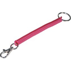 Hillman Metal/Plastic Assorted Wrist Coil Key Chain