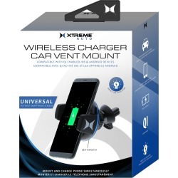Xtreme Wireless Charger Cell Phone Car Vent Mount For Universal