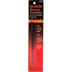 Olson 5 in. Carbon Steel Scroll Saw Blade 12.5 TPI 12 pk