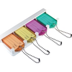 Hillman Metal/Plastic Assorted Labeling/ID Key Holder