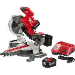 Milwaukee M18 FUEL 10 in. Cordless Brushless Dual-Bevel Sliding Compound Miter Saw Kit 18 volt 9