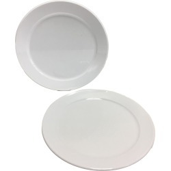 Arrow Home Products Partyware White Acrylic Round Plate 1 pk