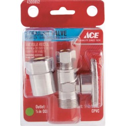 Ace CPVC Compression Brass Shut-Off Valve
