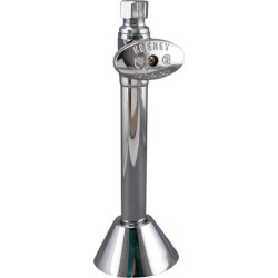 Keeney 1/2 3/8 Compression Brass Shut-Off Valve