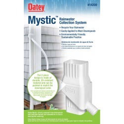 Oatey Mystic 8 in. H x 4 in. W x 4 in. L Plastic Rain Collection System