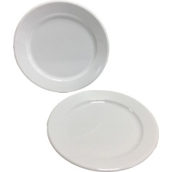 Arrow Home Products Partyware White Acrylic Round Plate 1 pk
