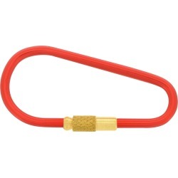Hillman 1 in. Dia. Metal Silver Split Rings Carabiner Key Ring