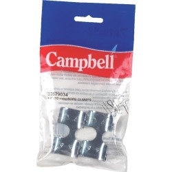 Campbell Chain Zinc-Plated Nickel Rope Clamps