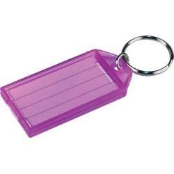 Hillman Metal/Plastic Assorted Labeling/ID Key Ring