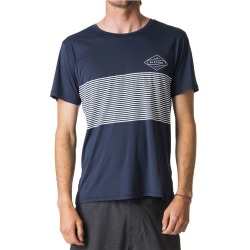 2018 Rip Curl Linear Surflite UV UPF50+ Short Sleeve Tee Navy WLY7CM
