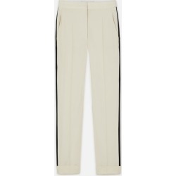 Stella McCartney White Armidale Check Trousers, Women's, Size 16