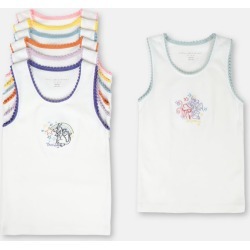 Stella McCartney Kids White Cotton Vests Week Set, Women's, Size 4