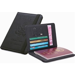 RFID Blocking Passport Holder - Black