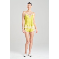 Natori Lolita Cami Top, 100% Silk, Women's, Yellow, Size XL