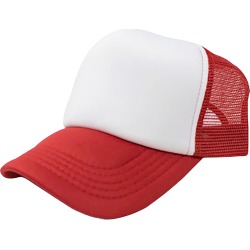 Mechaly� Adjustable Trucker Hat (3-Pack) - White & Red