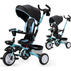 6-in-1 Kids' Baby Stroller Tricycle - Blue