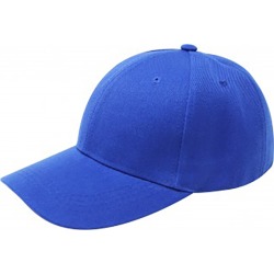 Jordefano� Plain Adjustable Baseball Cap (3-Pack) - Royal Blue - One Size