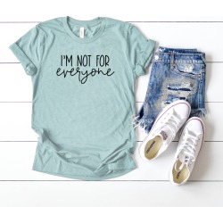 I'm Not for Everyone Short Sleeve Graphic Tee - Seafoam - 2XL