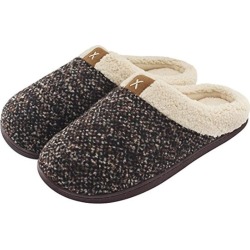 Sole Happy� Toaster Trotters Fleece-Lined Unisex Slippers - Small - Coffee