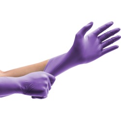 First Glove Nitrile Exam Gloves, 3 Mil (100- or 1,000-Pack) - 100-Medium-Gloves-Purple