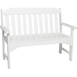 All-Weather Garden Bench White