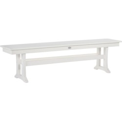 All-Weather Farmhouse Bench White