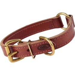 Boyt High Prairie Leather Dog Collar with Safety Ring