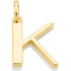 Alphabet Pendant K, Gold Vermeil on Silver