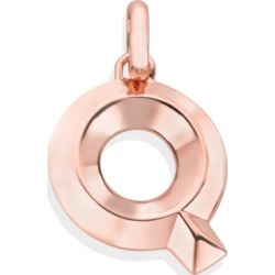 Alphabet Pendant Q, Rose Gold Vermeil on Silver