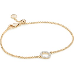 Gold Riva Mini Circle Bracelet Diamond