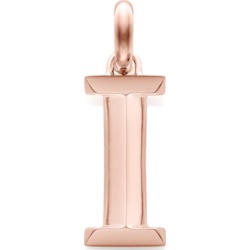 Alphabet Pendant I, Rose Gold Vermeil on Silver