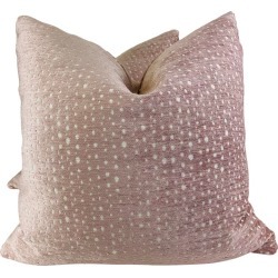Antelope Chenille in Rose 22� Pillows-A Pair found on Bargain Bro Philippines from Chairish for $195.00