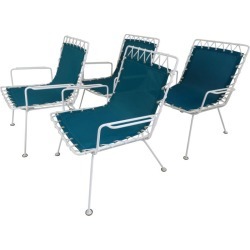 Pipsan Saarinen Swanson for Fick Reed Co. Sol-Air Collection Outdoor Arm Chairs - Set of 4