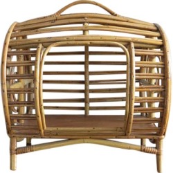 C.1930 Art Deco Abercrombie & Fitch Rattan Bamboo Pet Bed